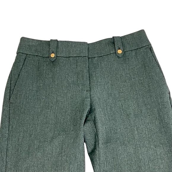 LOFT Slim Greenish Grey Straight Leg Women's Trousers Dress Pants Size 2 - Picture 3 of 13
